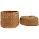 thumbnail image 3 of Cesta tejida hecha a mano, cesta decorativa para flores, cesta de almacenamiento multiusos, 3 of 7
