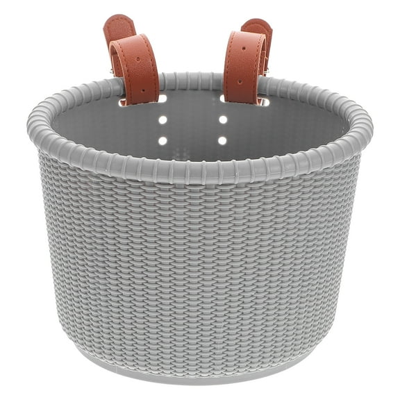 Kids Bicycle Basket 2pcs Plastic Front Bike Basket for Children's Scooter and Outdoor Bike Accessory