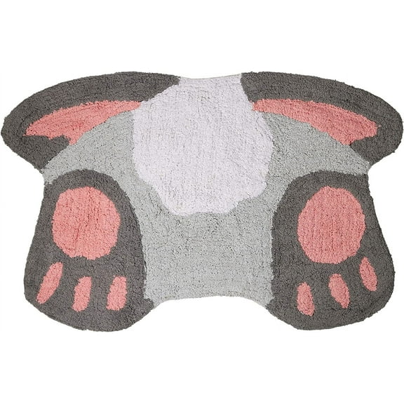 Easter Bunny Tail Plush Cotton Rug Spring Rabbit Floor Mats Bath Rugs Non Slip Area Rug for Bedroom Living Room Home Decor 30" X 20"