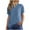 Blue, variant on Women's Loose Drop-Shoulder Side-Slit Long-Sleeve Top - Slouchy Casual & Loungewear