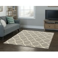 thumbnail image 3 of Linon Trio Geo Hand Tufted Polyester 5'x7' Rug in Gray, 3 of 8