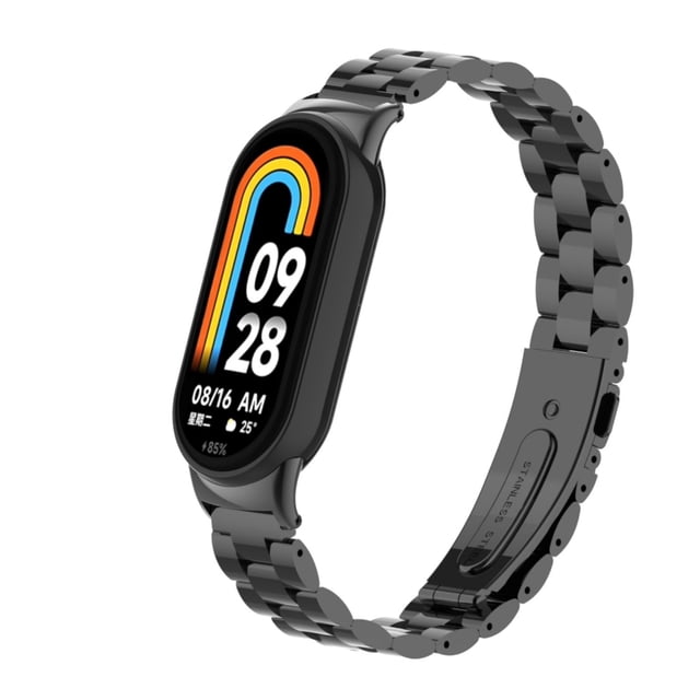 Bracelet de Montre en Acier Inoxydable avec Connecteurs à Triple Perles pour Montres, Acier Inoxydable pour Durabilité