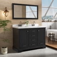 thumbnail image 6 of Eclife 48-Inch Fully Assembled Double Sink Bathroom Vanity with Engineered Marble Top, 6 of 11