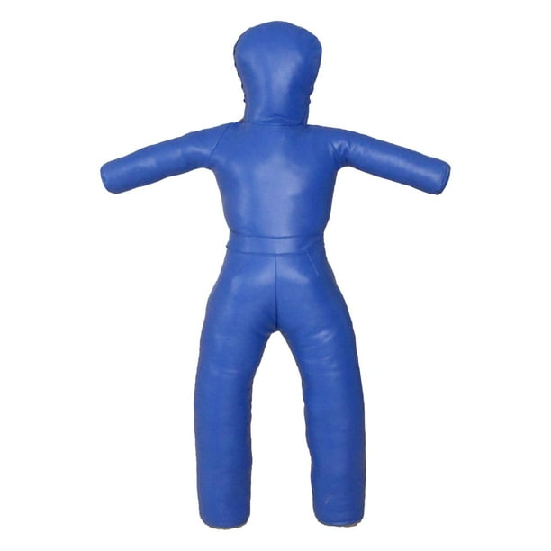 Muñeco de lucha para niños de 120 cm sin relleno, equipo de boxeo para artes marciales de taekwondo Azul