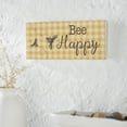 thumbnail image 3 of VHC Brands Buzzy Bees Bee Happy Honey Check MDF Wall Sign 7x16, Spring Decor, Home Decorations for Wall or Door, Spring and Easter Hanging Decoration, 3 of 4