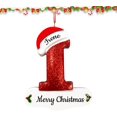 thumbnail image 1 of Adornos navideños de resina personalizados, colgante de árbol de Navidad con nombre DIY, colgante de letra navideña con texto personalizado, personaliza tus adornos navideños con el nombre de tu famil, 1 of 6
