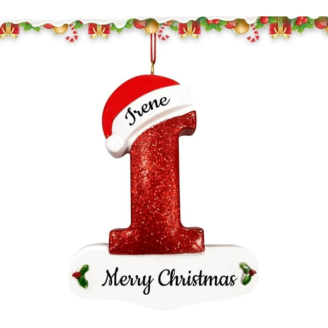 Adornos navideños de resina personalizados, colgante de árbol de Navidad con nombre DIY, colgante de letra navideña con texto personalizado, personaliza tus adornos navideños con el nombre de tu famil