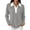 Gray, variant on Vxararl Women's Waffle Polos Golf Shirts Fashion Fall Clothes Trendy 2026 Long Sleeve Tops Dressy Fitted Button Shirts Color Block Lightweight Waffle Knit Fabric Dark Green L