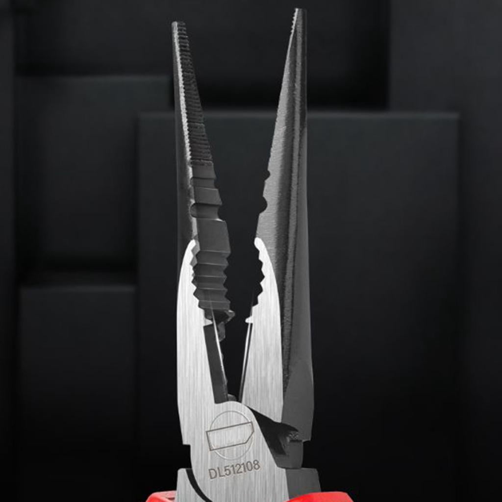 CEORPER Reliable and Safe 200mm Insulated Long Needle Nose Pliers, High Voltage, Durable Steel Construction