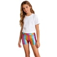 thumbnail image 5 of FRSASU Girl's Shiny Elastic Waistband Hip Hop Dance Shorts Gymnastics Hot Pants for Jazz Dance Festival Performance Shorts Multicolor, 5 of 5