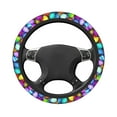 thumbnail image 3 of Haiem Colorful Easter Eggs1 Print Steering Wheel Cover 15 Inches for Women Men, Neoprene Anti-Slip Steering Wheel Grip Wrap Car Accessories Protective Case Cover for Vehicle Truck SUV, 3 of 8