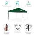 thumbnail image 5 of Best Choice Products 10x10ft Easy Setup Pop Up Canopy w/ 1-Button Setup, Wheeled Case, 4 Weight Bags - Forest Green, 5 of 10