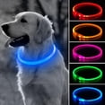 thumbnail image 1 of Collar LED para perros BSEEN, visible 360°, resistente a la lluvia, recargable, azul, 1 of 9