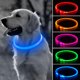 thumbnail image 1 of Collar LED para perros BSEEN, visible 360°, resistente a la lluvia, recargable, azul, 1 of 9