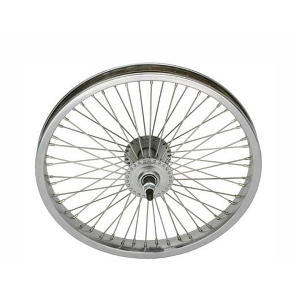 16" 52 Spoke Front Wheel 14G Chrome. Bicycle wheel, bike wheel, Lowrider bike wheel, lowrider bicycle wheel, chopper