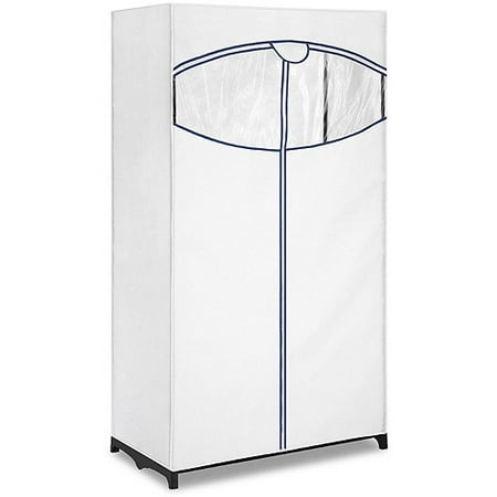 Whitmor Clothes Closet with White Fabric Cover