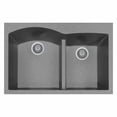 thumbnail image 2 of LaToscana AM8620-64 34 in. Elegance Drop-in Granite Composite 1-Hole Double Bowl Kitchen Sink  Brown, 2 of 4
