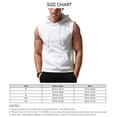 thumbnail image 3 of Sudaderas con capucha para gimnasio sin mangas para hombres,Camiseta sin mangas con capucha para hombres Camisas sin mangas para correr con sudadera con capucha Sudadera con capucha sin mangas para hombres Lo mejor de la línea, 3 of 3
