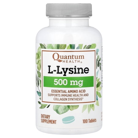 Quantum Health L-Lysine, 500 mg, 100 Tablets