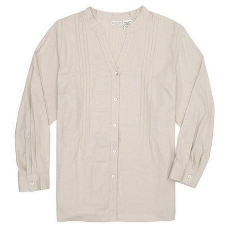 White Stag - Women's Plus Pintucked Linen Tunic