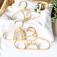 thumbnail image 2 of Kids Hanger Rainbow Moon Sun Design Non-Slip Rattan Scarf Garments Hanging Rack for Closet, 2 of 8