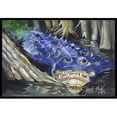 thumbnail image 1 of Carolines Treasures JMK1135JMAT Alligator Bleu Tapis Intérieur et Extérieur- 24 x 36 Po., 1 of 4