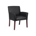thumbnail image 2 of Boss Box - Chaise - Visiteur - Accoudoirs - Caressoft - Noir, 2 of 5