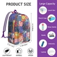 thumbnail image 5 of Vintage Style Bohemian Backpack for Women, Floral Rucksack with Front Pocket, Lightweight Daypack for School, College, Work, Travel, Great Gift Choice, 5 of 5