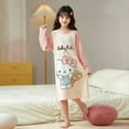 Kawaii Sanrio Children Cartoon Nightgown Hello Kitty Cinnamoroll
