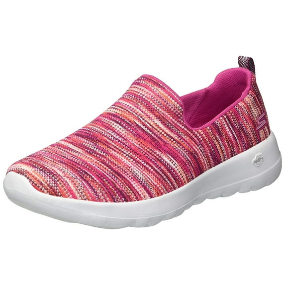 Skechers Women's Go Walk Joy-15615 Wide Sneaker, Pink/Multi, Size 8.0