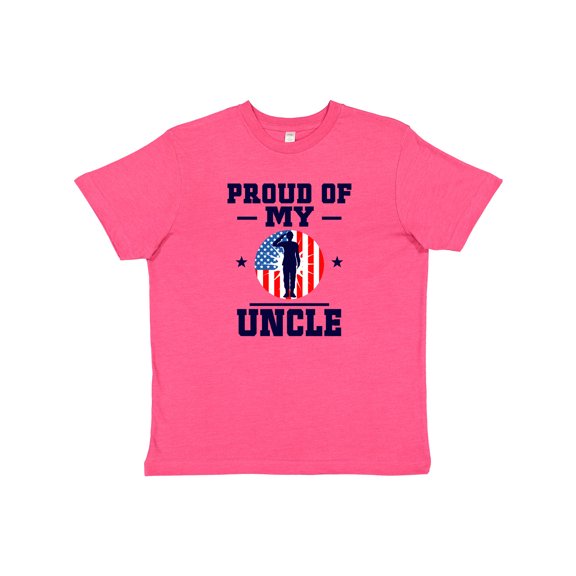 Inktastic Military Uncle Proud Nephew Youth T-Shirt