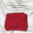 thumbnail image 7 of Sunrise 65"x45" Outdoor Patio Swing Canopy Replacement Cover, Burgundy (Cover Only, Frame not Included), 7 of 7