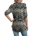 thumbnail image 4 of a.Jesdani Womens Plus Size Tunic Tops 3/4 Roll Sleeve V Neck Casual Blouses m-4x, 4 of 9