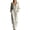 White, variant on QQZ Wide Leg Hooded Jumpsuit For Women, Zip Front Elastic Waist Corduroy Casual Jumpsuit For Loungewear Vacation Daily Wear