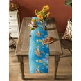 thumbnail image 5 of Boanket Sea Turtle Coastal Table Runner - 120 Inch Long, Kitchen Dining Table Runner Dresser Scarves, Cartoon Ocean Nautical Farmhouse Decor for Coffee Tables Wedding Party Banquet, 5 of 8
