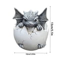 thumbnail image 3 of Window Boxes Self Watering Garden Containers for Tomatoes Terracotta for Indoor with Legs Rectangular Flower Pot Tray 11x4 in Orchid Clear 16cm Rural Dinosaur Flower Pot Ornaments Garden, 3 of 3