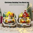 thumbnail image 3 of HUISZJ Resin Garden Ornament Music Led Light Village Rotating Statue Xmas Gift Home Decoration （Santa）, 3 of 10