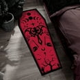 thumbnail image 5 of SugarBloom Coffin Halloween Runner Rug, 19.7x51.2 inch Washable Stain Resistant Gothic Carpet, Spooky Indoor Outdoor Floor Mat for Halloween Party Decor,F, 5 of 6