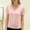 Light Pink, variant on Womens Workout Tops Boxy Crop Cap Sleeve V Neck Basic Oversized Tshirts for Women Beige L