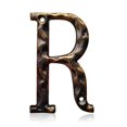 thumbnail image 1 of 5.5 Inch House Numbers & Letters, Highly Visible Cast Iron Metal Home Address Number for Street Office Mailbox, Antique Brass (Letter R), 1 of 10