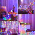 thumbnail image 6 of Curtain Lights Indoor 300LED 9.8ftx9.8ft, Outdoor Waterproof Curtain String Lights with Hook Remote Timer 8 Modes, USB Powered Waterfall Window Lights for Wall Backdrop Home Decorations, 6 of 7