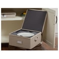 thumbnail image 4 of YfulYde Keepsakes Dish Storage Box – Stackable, Reinforced Handles, China Storage-Beige Heather, 4 of 6