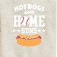 thumbnail image 3 of Instant Message - Hot Dogs And Home Runs - Kids Crew Fleece, 3 of 6