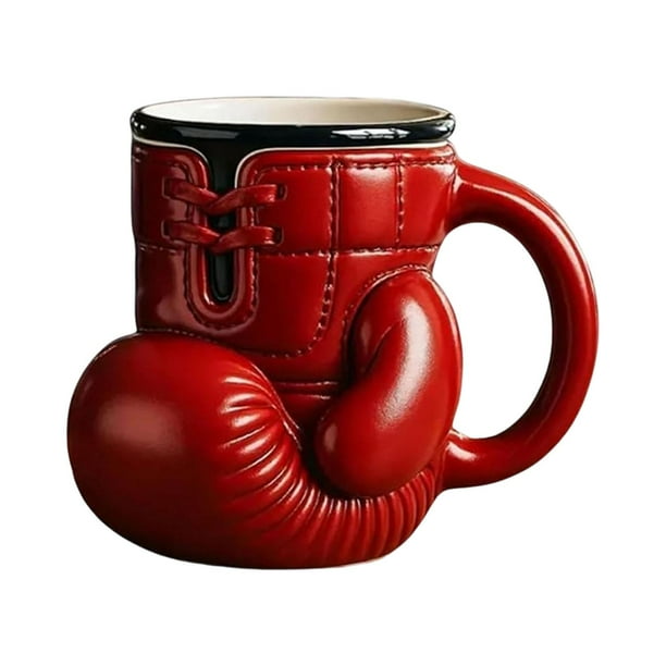Taza de guante de boxeo 3D taza de agua resistente al calor de cerámica portátil moderna de cerámica 12 para festivales restaurante restaurante