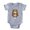 Heather Grey, variant on CafePress - Bulldog - Cute Infant Baby Football Bodysuit