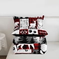 thumbnail image 4 of Erosebridal Rustic Bedding Set Red Black Plaid Bear Deer Comforter Sets Twin Size,Farmhouse Cabin Check Quilt Set For Men,Country Adventure Hunting Bed Duvet Set 1 Pillow Case, 4 of 7