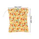 thumbnail image 2 of 1 Pc Bolsa de Cosméticos Duradera con Cierre de Cordón para Viajes de Negocios Naranja Amarillo de Algodón, 2 of 3