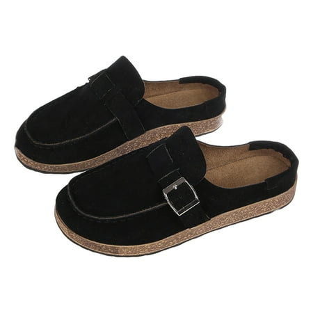 

Women Wedge Casual Flat Walking Buckle Travel Platform Shoes Comfortable Slip On