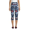 thumbnail image 3 of Time and Tru Women's Pull-On Capri Pants, 3 of 6