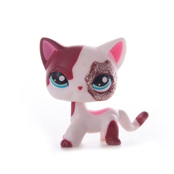 Chat Original LPS Little Pet Shop lot collection de figurine,petit animalerie chatons à poils courts chien épagneul vieux debout, poupées modèle figure action pour jouets et cadeaux, zhangyuxiang LED